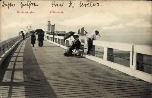 Ak Blankenberghe Blankenberge Westflandern, L'Estacade