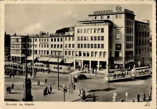 Ak Hannover in Niedersachsen, Kröpcke, Straßenbahnen, Sprengel