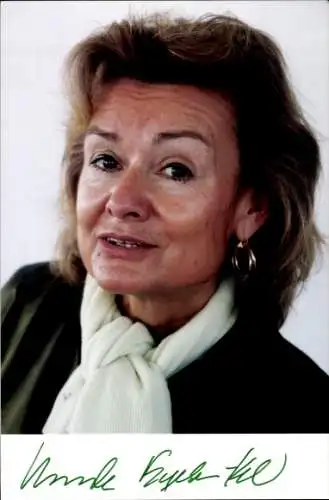 Foto Politikerin Ursula Engelen-Kefer, Stellvertr. des Deutschen Gewerkschaftsbunds, Autogramm