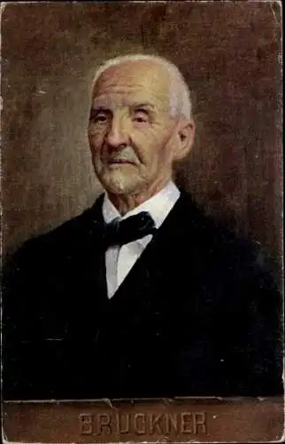 Künstler Ak Anton Bruckner, Komponist, Portrait