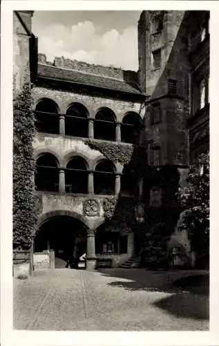 Ak Heidelberg am Neckar, Schloss, Gäserner Saal-Bau