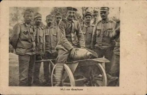 Ak 30,5 cm Geschütz, Soldaten, I WK