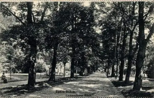 Ak Baden Baden am Schwarzwald, Lichtenthaler Allee