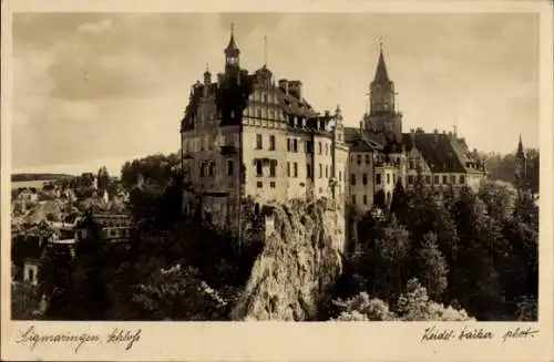 Ak Sigmaringen an der Donau Baden Württemberg, Schloss, Totalansicht