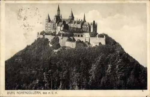 Ak Zimmern Bisingen im Zollernalbkreis, Burg Hohenzollern