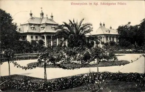 Ak Dresden Pillnitz, Wasserpalais im Kgl. Schlossgarten