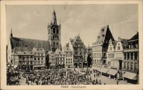 Ak Trier an der Mosel, Hauptmarkt