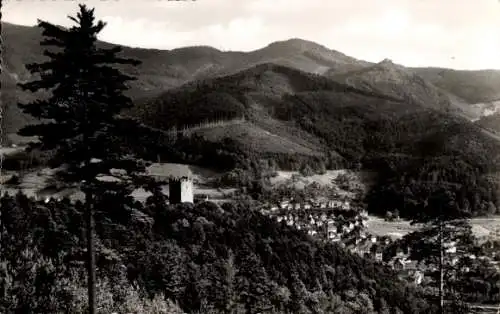 Ak Waldkirch im Breisgau Schwarzwald, Elztal, Kastelburg, Ruine Schwarzenberg