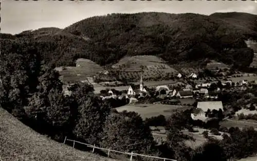 Ak Glottertal im Schwarzwald, Gesamtansicht, Gasthof und Pension zum Hirschen