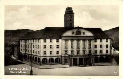 Ak Sonneberg in Thüringen, Neues Rathaus