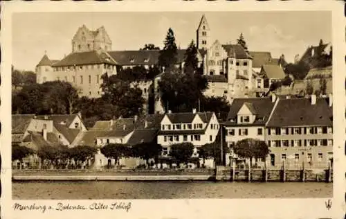 Ak Meersburg am Bodensee, altes Schloss