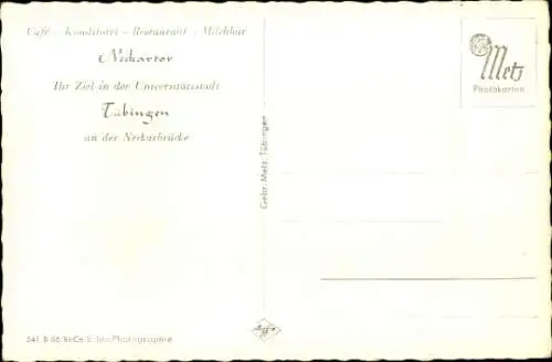 Ak Tübingen am Neckar, Teilansicht, Kirche