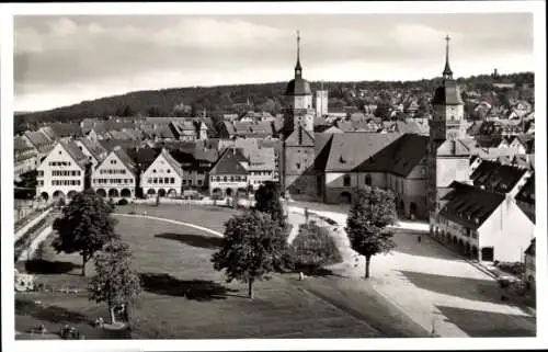 Ak Freudenstadt im Schwarzwald, Teilansicht, Kirche