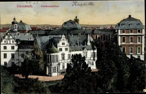 Ak Darmstadt in Hessen, Residenzschloss