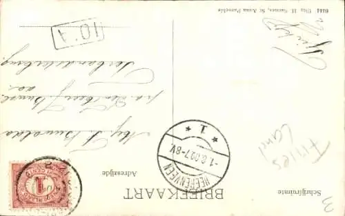 Ak Sint Jacobiparochie Sint Jabik Friesland Niederlande, Kirche