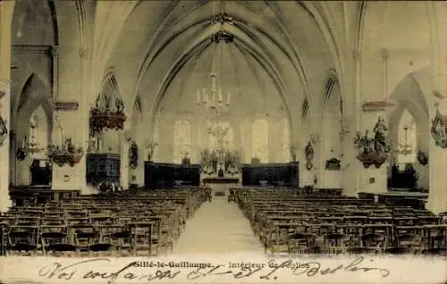 Ak Sillé le Guillaume Sarthe, Interieur de l'eglise
