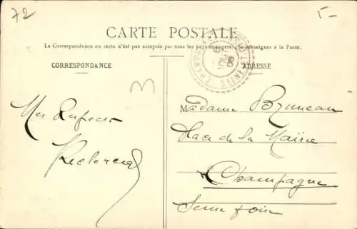 Ak Bonnétable Sarthe, Chateau, Perron d'honneur