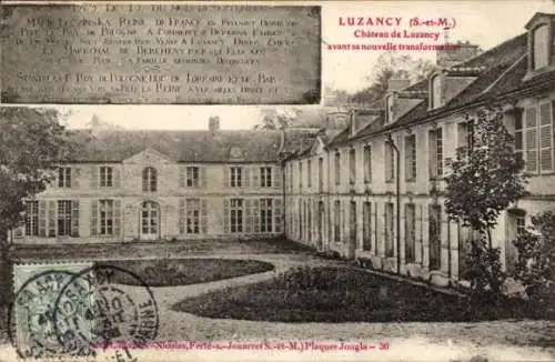 Ak Luzancy Seine et Marne, Château