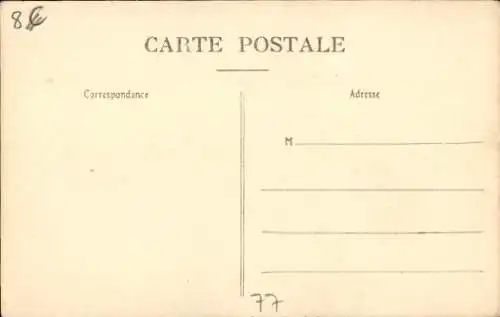 Ak Lorroy Seine et Marne, Ecluse