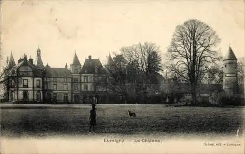 Ak Nesles Lumigny Nesles Ormeaux Seine et Marne, Château