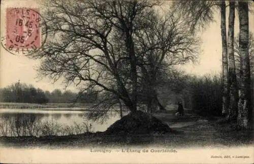 Ak Nesles Lumigny Nesles Ormeaux Seine et Marne, Étang de Guerlande