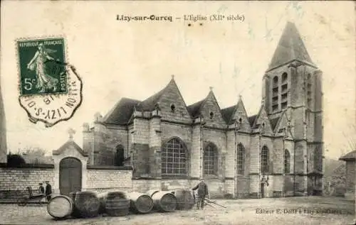 Ak Lizy sur Ourcq Seine et Marne, Kirche