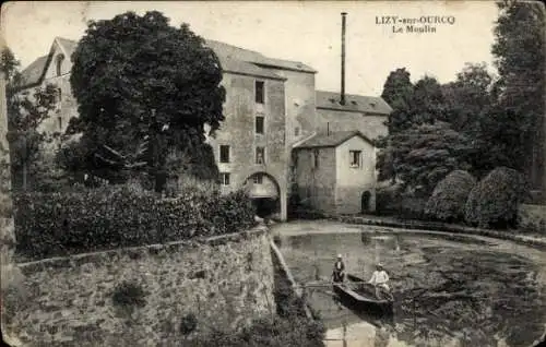 Ak Lizy sur Ourcq Seine et Marne, Moulin