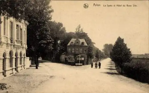 Ak Arlon Aarlen Wallonien Luxemburg, La Spetz und Hôtel du Beau Site