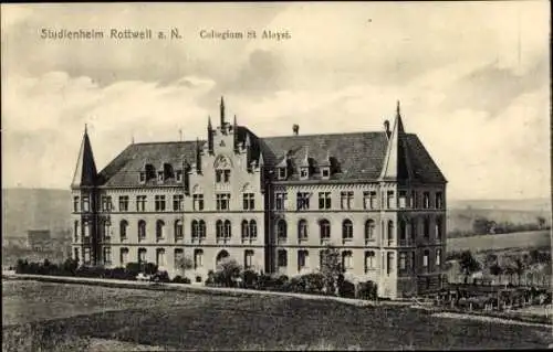 Ak Rottweil am Neckar, Collegium St. Aloysi, Studienheim