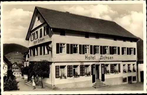 Ak Baiersbronn im Schwarzwald, Hotel Ochsen, Außenansicht