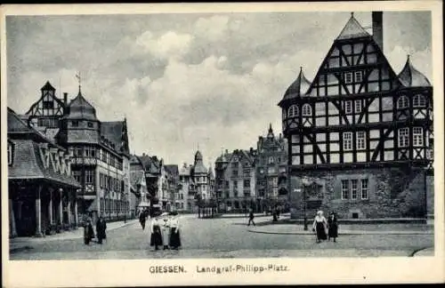 Ak Gießen an der Lahn Hessen, Landgraf Philipp Platz