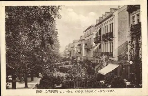 Ak Bad Homburg vor der Höhe Hessen, Kaiser Friedrich Promenade