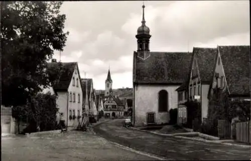 Ak Bieberehren in Unterfranken, Straßenpartie