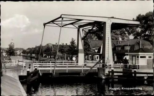 Ak Meppel Drenthe Niederlande, Knoppers-Brücke