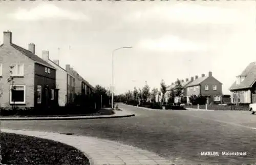 Ak Marum Groningen Niederlande, Molenstraat