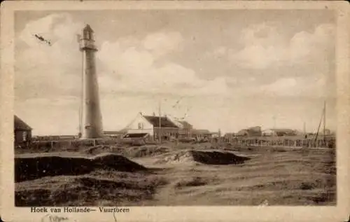 Ak Hoek Zeeland Niederlande, Leuchtturm