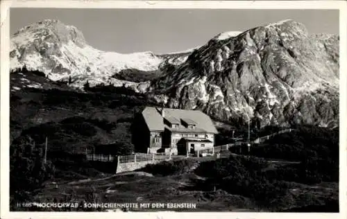 Ak Steiermark Österreich, Hochschwab, Sonnschienhütte, Ebenstein