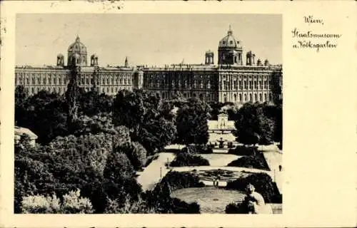 Ak Wien 1 Innere Stadt, Staatsmuseum, Volksgarten