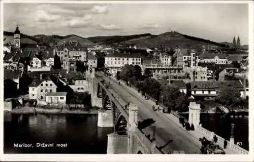Ak Maribor Marburg Slowenien, Drzavni Most