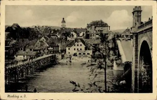 Ak Maribor Marburg an der Drau Slowenien, Gesamtansicht, Brücke