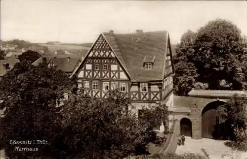 Ak Gößnitz in Thüringen, Pfarrhaus