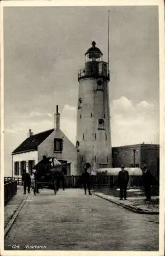 Ak Urk Flevoland Niederlande, Leuchtturm