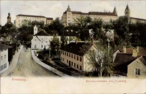 Ak Freising in Oberbayern, Münchnerstraße, Domberg