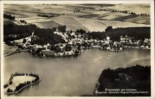 Ak Binenwalde Gühlen Glienicke Neuruppin in Brandenburg, Luftbild