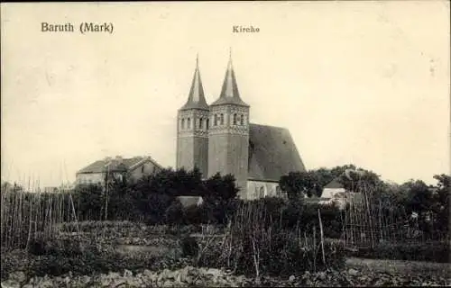 Ak Baruth in der Mark, Kirche