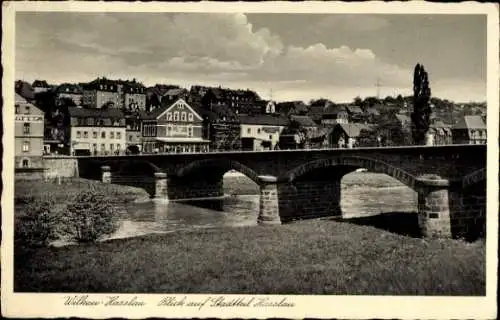 Ak Wilkau Haßlau in Sachsen, Muldenbrücke