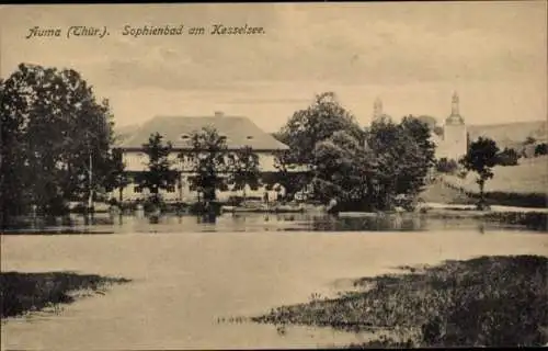 Ak Auma in Thüringen, Sophienbad, Kesselsee