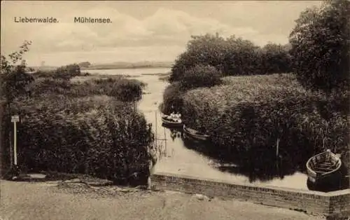 Ak Liebenwalde in Brandenburg, Mühlensee