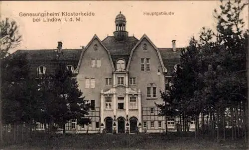 Ak Lindow in der Mark, Genesungsheim Klosterheide, Hauptgebäude