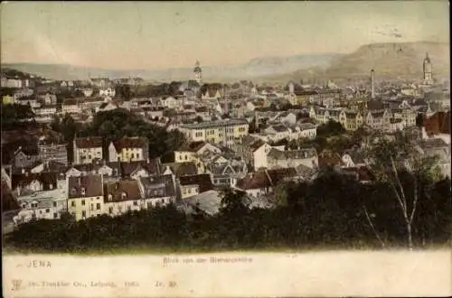 Ak Jena in Thüringen, Blick von der Bismarckhöhe auf die Stadt